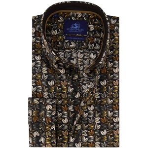 Eden Valley - Modern Fit Overhemd - Grijs - 100% Katoen