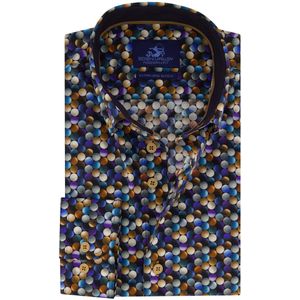 Eden Valley - Overhemd - Blauw - Normale Fit