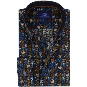 Eden Valley - Overhemd - Donkerblauw - 100% Katoen - Normale Fit