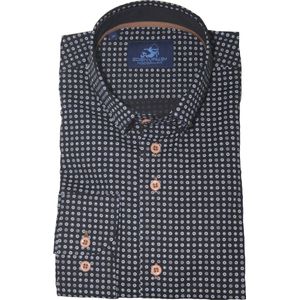 Eden Valley - Casual Overhemd - Zwart - 100% Katoen - Modern Fit