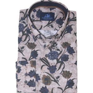 Eden Valley - Gebloemd Overhemd - Katoen - Lange Mouwen - Modern Fit