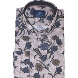 Eden Valley - Gebloemd Heren Overhemd - Lange Mouwen - Katoen - Modern Fit
