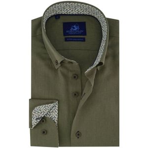 Eden Valley casual overhemd mouwlengte 7 groen