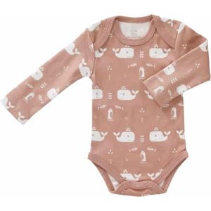 Fresk Romper Lange Mouw Whale Mellow Rose