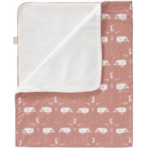 FRESK - Wiegdekentje - Whale Mellow Rose - 100% Biologisch Katoen