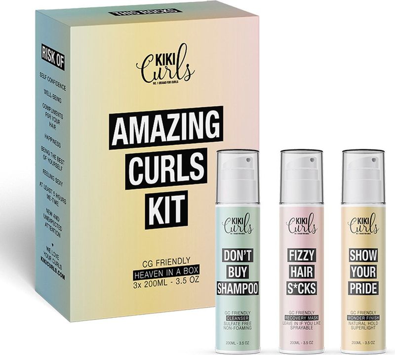 Kiki Curls - Cleanser 200ml - Recovery Mask 200ml - Haarverzorging