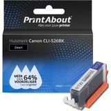 PrintAbout huismerk Inktcartridge CLI-526BK Zwart Geschikt voor Canon