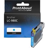 PrintAbout - Inktcartridge LC-980C - Cyaan