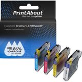 PrintAbout - LC-980BK - Inkjet - Zwart - 61ml