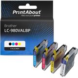 PrintAbout - LC-980BK - Inkjet - Zwart - 61ml