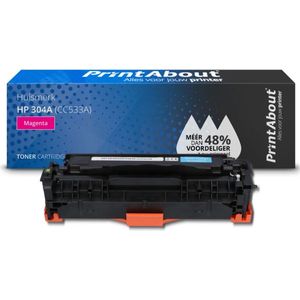 PrintAbout huismerk Toner 304A (CC533A) Magenta Geschikt voor HP