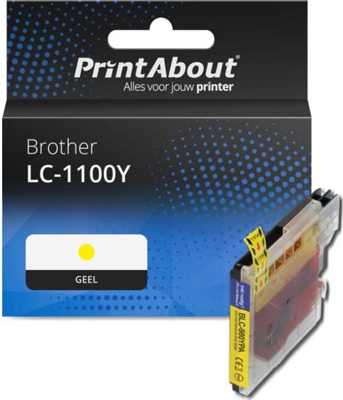 PrintAbout - LC-1100Y - Inktcartridge - Geel