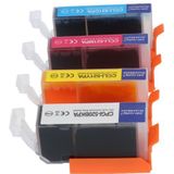 PrintAbout - Inktcartridge / Alternatief voor de Canon CLI-521BK / 4 Kleuren