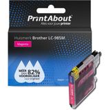 PrintAbout  Inktcartridge LC-985M Magenta geschikt voor Brother