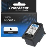 PrintAbout huismerk Inktcartridge PG-540 XL Zwart Hoge capaciteit Geschikt voor Canon
