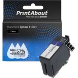 PrintAbout huismerk Inktcartridge T1301 Zwart Geschikt voor Epson
