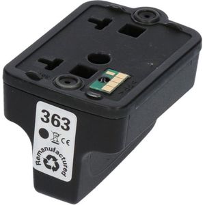 PrintAbout  Inktcartridge 363 (C8721EE) Zwart geschikt voor HP