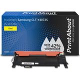 PrintAbout - CLT-Y4072S - Toner - Geel - Compatibel met Samsung