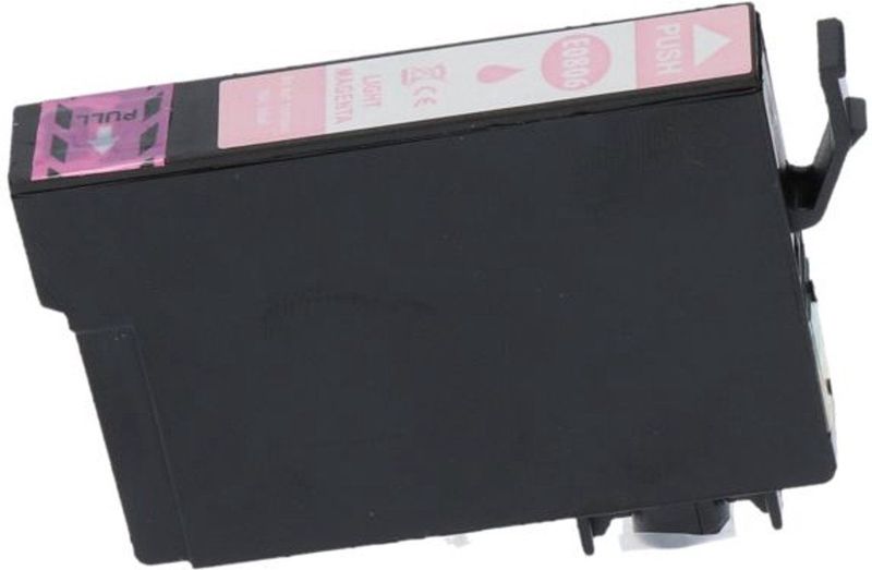 PrintAbout - Inktcartridge T0806 - Licht-magenta - Geschikt voor Epson