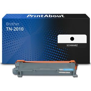 PrintAbout huismerk Toner TN-2010 Zwart Geschikt voor Brother