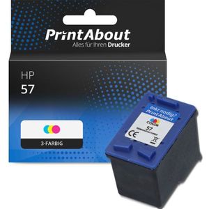 PrintAbout huismerk Inktcartridge 57 (C6657AE) 3-kleuren geschikt voor HP
