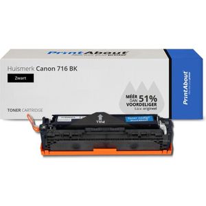PrintAbout - Canon 716 BK - Toner - Zwart - Hoge Capaciteit