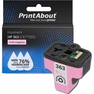 PrintAbout  Inktcartridge 363 (C8775EE) Licht-magenta geschikt voor HP