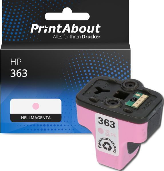 PrintAbout - Inktcartridge 363 - Licht-magenta - Geschikt voor HP