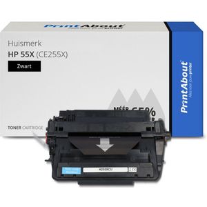 Huismerk - HP 55X - Toner - Zwart - Hoge Capaciteit