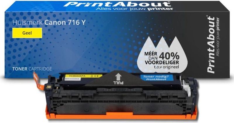 PrintAbout huismerk Toner 716 Y Geel Geschikt voor Canon