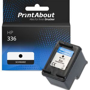 PrintAbout huismerk Inktcartridge 336 (C9362EE) Zwart Geschikt voor HP
