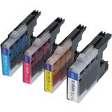 PrintAbout - LC-1280XLBK - Inktcartridge - 4-Kleuren - 148ml