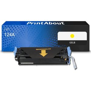 PrintAbout huismerk Toner 124A (Q6002A) Geel Geschikt voor HP