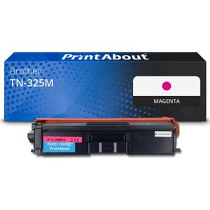 PrintAbout huismerk Toner TN-325M Magenta Hoge capaciteit Geschikt voor Brother