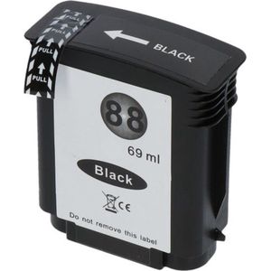 PrintAbout huismerk Inktcartridge 88XL (C9396AE) Zwart Hoge capaciteit Geschikt voor HP