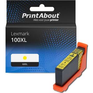 Huismerk - Lexmark 100XL - Inktcartridge - Geel - Hoge Capaciteit