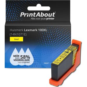 Druckerpatrone kompatibel mit Lexmark 100XL (14N1071E) - Gelb - Hohe Kapazität