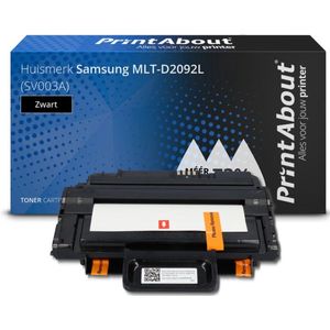 PrintAbout huismerk Toner MLT-D2092L (SV003A) Zwart Hoge capaciteit Geschikt voor Samsung