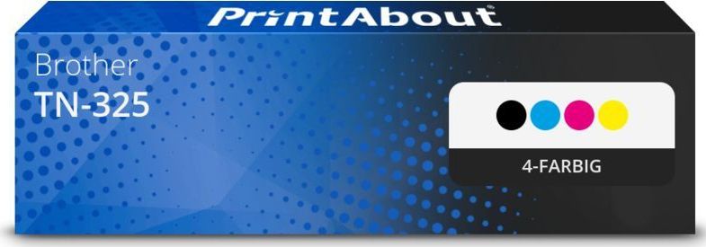 PrintAbout huismerk Toner TN-325 4-kleuren Multipack Hoge capaciteit Geschikt voor Brother
