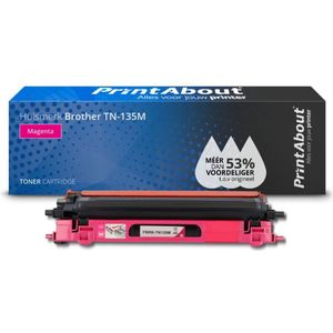 PrintAbout - Brother TN-135M - Toner - Magenta - Hoge Capaciteit