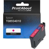 PrintAbout - Inktcartridge T08934010 - Magenta - Geschikt voor Epson