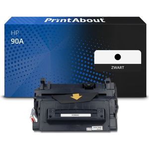 PrintAbout huismerk Toner 90A (CE390A) Zwart Geschikt voor HP