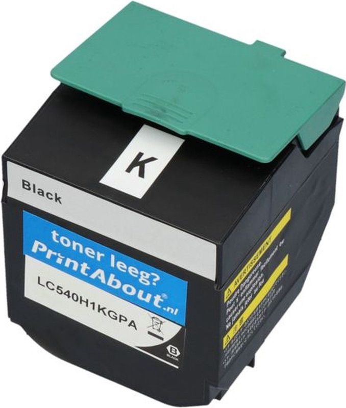 PrintAbout huismerk Toner C540H1KG Zwart Hoge capaciteit Geschikt voor Lexmark