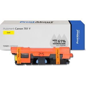 PrintAbout huismerk Toner 701 Y Geel Geschikt voor Canon