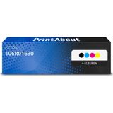 PrintAbout - Alternatief voor de Xerox 106R01630 / 4 Kleuren