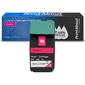 PrintAbout  Toner C540H1MG Magenta Hoge capaciteit geschikt voor Lexmark