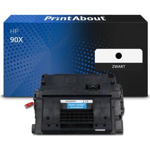 PrintAbout huismerk Toner 90X (CE390X) Zwart Hoge capaciteit Geschikt voor HP