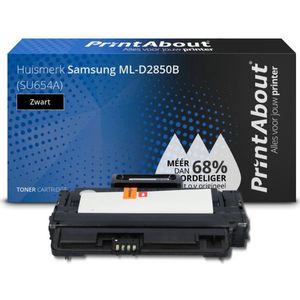 PrintAbout huismerk Toner ML-D2850B (SU654A) Zwart Geschikt voor Samsung