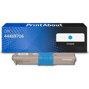 OKI - 44469706 Toner - Cyaan - Huismerk