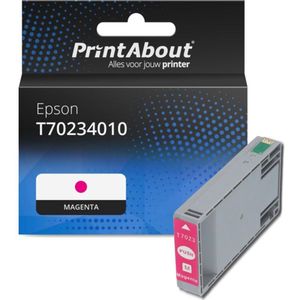PrintAbout huismerk Inktcartridge T70234010 Magenta Geschikt voor Epson